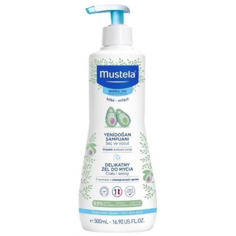 Mustela Delikatny żel do mycia 500 ml 