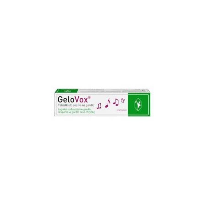 GeloVox czarny bez 20 tabletek do ssania 