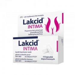 Lakcid Intima, 10 kapsułek dopochwowych
