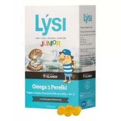 LYSI Junior Omega 3 Perełki o smaku gumy balonowej