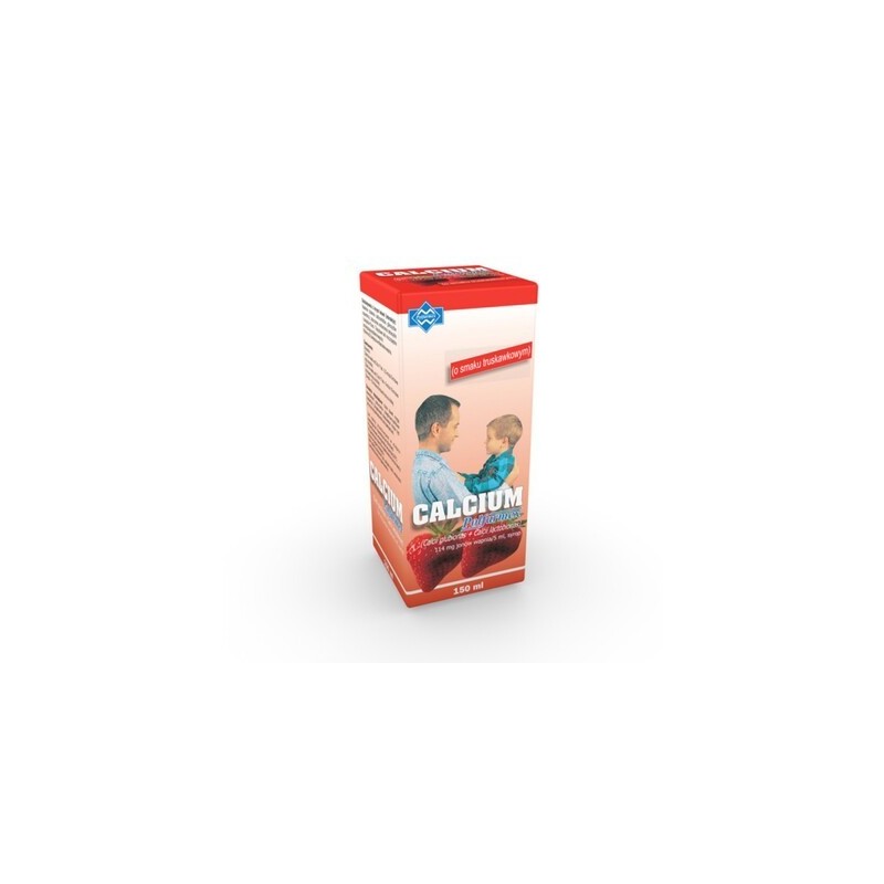 Calcium o smaku truskawkowym 150 ml 