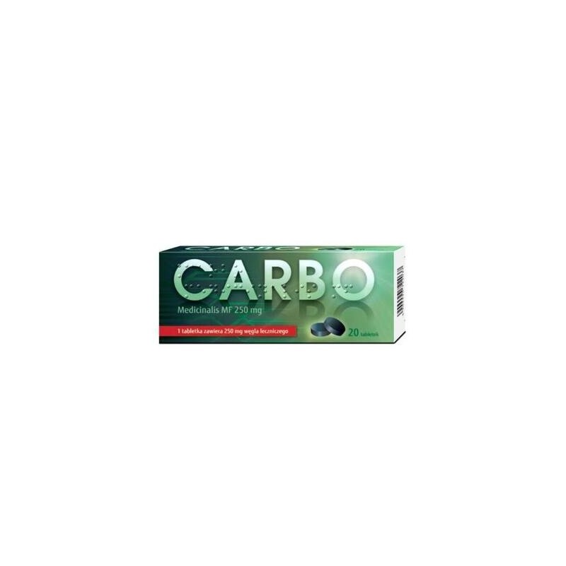 Carbo medicinalis MF tabletki 0,25 g 