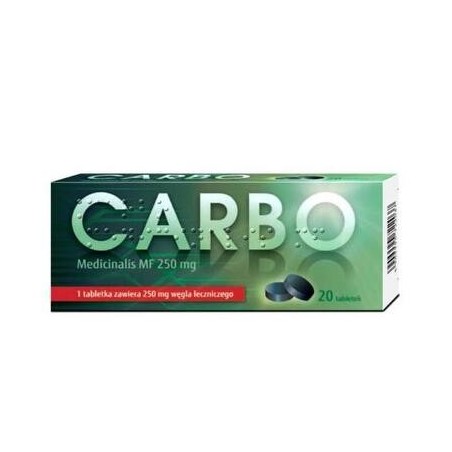 Carbo medicinalis MF tabletki 0,25 g