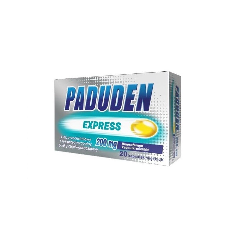 Paduden Express kapsułki miękkie 200mg 20 kapsułek 