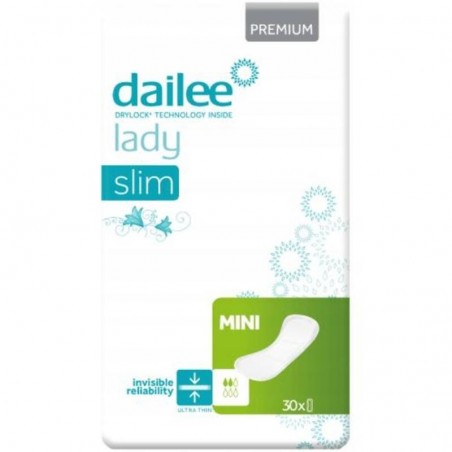 DAILEE Lady Slim Premium Mini Wkładki urologiczne dla kobiet, 30szt.