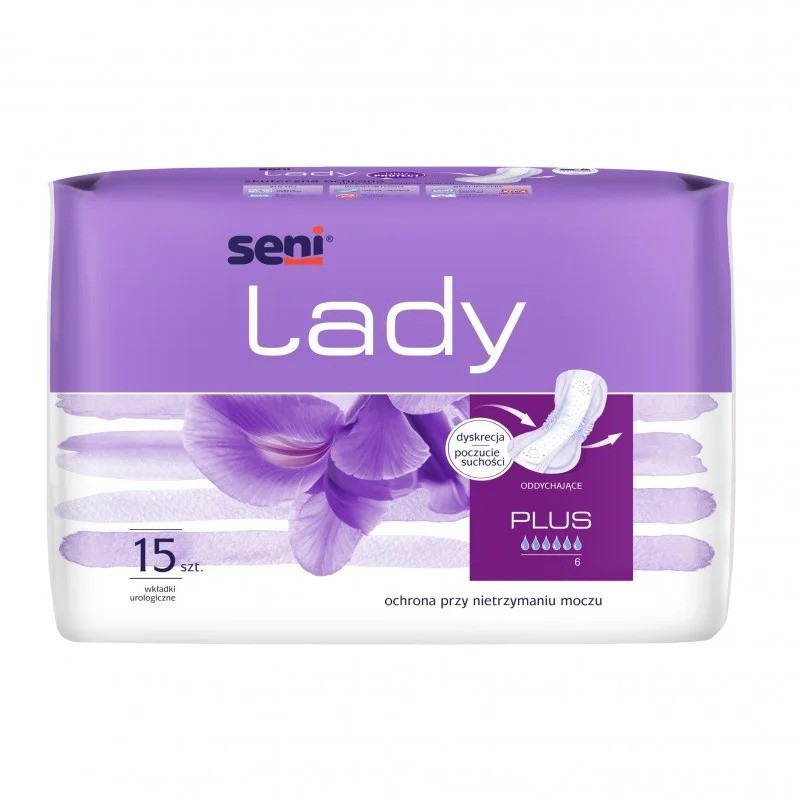 SENI Lady Plus Wkładki urologiczne dla kobiet, 15szt. 