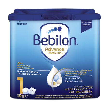 Bebilon Advance Pronutra 1, mleko początkowe, od urodzenia, 350 g
