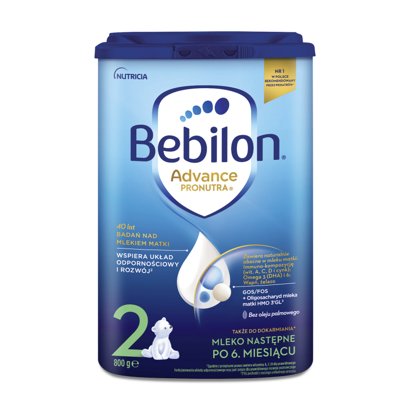Bebilon Advance Pronutra 2, mleko następne, powyżej 6 miesiąca, 800 g 