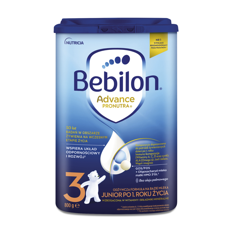 Bebilon 3 Pronutra-Advance Mleko modyfikowane po 1. roku życia, 800 g 