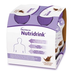 Nutridrink o smaku czekoladowym 4 butelki po 125 ml płynu
