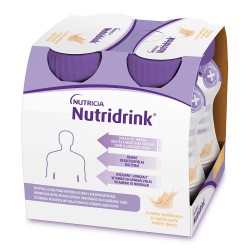 Nutridrink o smaku waniliowym 4 butelki po 125 ml płynu