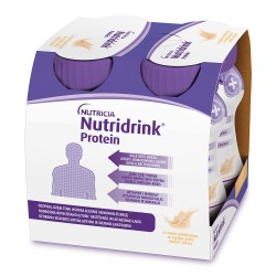 Nutridrink Protein o smaku waniliowym 4 butelki po 125 ml płynu
