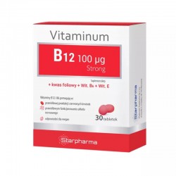 Vitaminum B12 100mcg Strong, 30 tabletek