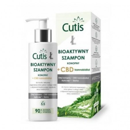 CUTIS Ł - bioaktywny szampon konopny + CBD, 200 ml