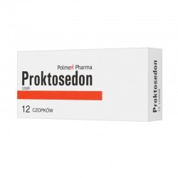 Proktosedon czopki doodbytnicze, 12 sztuk
