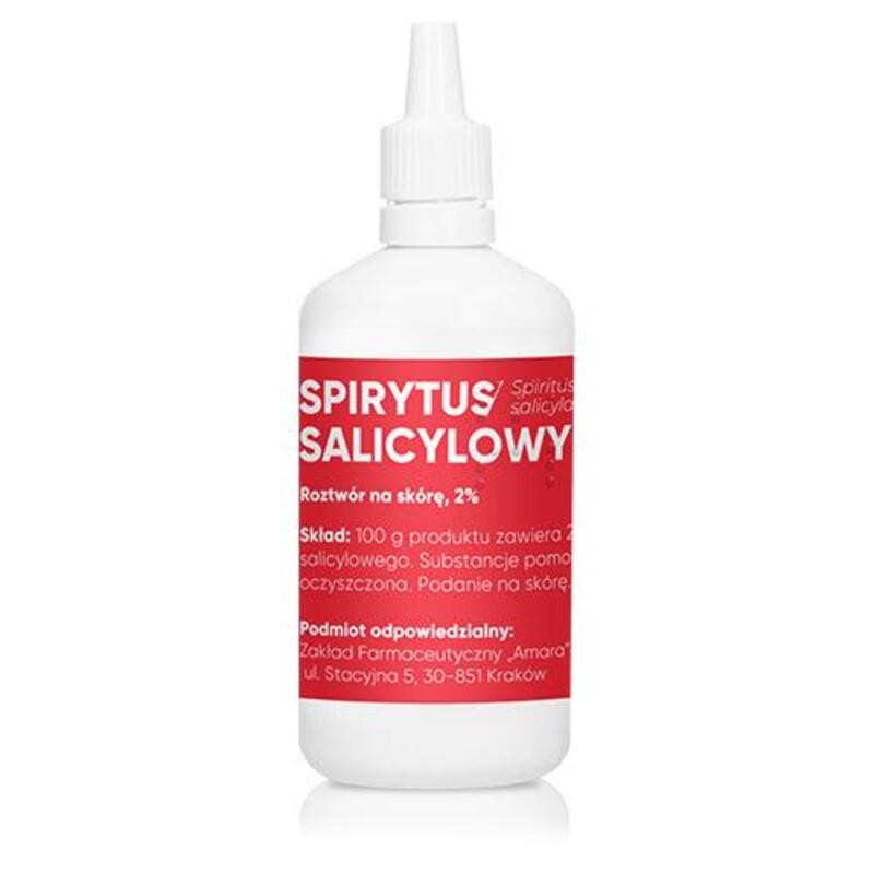 Spirytus salicylowy, 2%, roztwór na skórę, 100 g (Amara) 