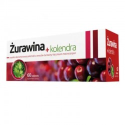 Żurawina + kolendra, 60 tabletek