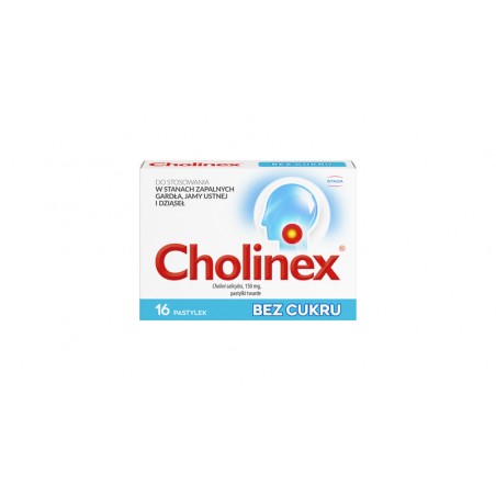  Cholinex bez cukru 150 mg, 16 pastylek do ssania 