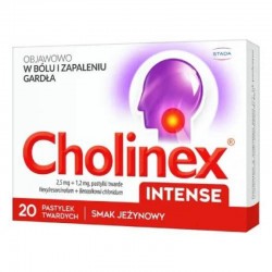 Cholinex Intense 2,5 mg + 1,2 mg, 20 pastylek do ssania