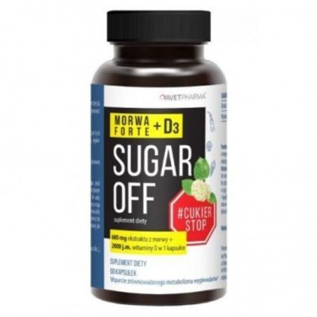 Sugar Off Morwa Forte + D3 60 kaps.