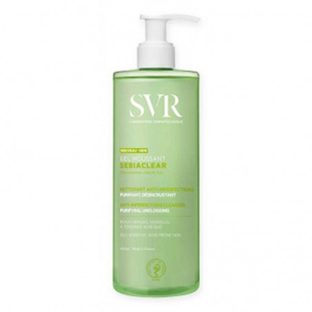 SVR SEBIACLEAR Gel Moussant, żel do mycia skóry tłustej i trądzikowej, 400 ml