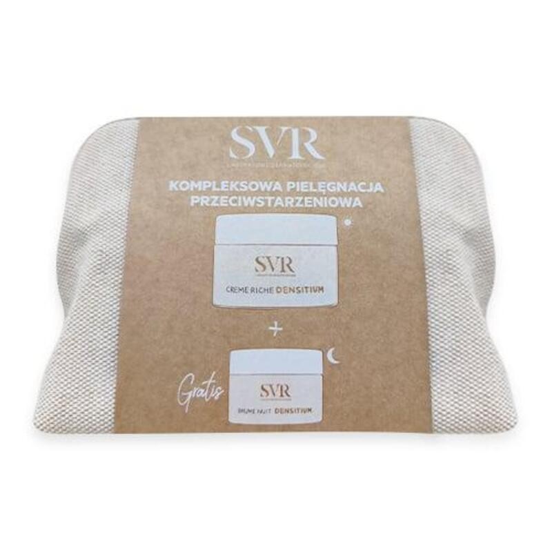 SVR DENSITIUM Zestaw w kosmetyczce Krem RICHE + Balsam na noc BAUME NUIT 