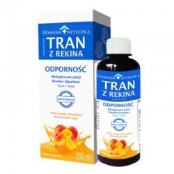 DOMOWA  APTECZKA Tran z Rekina o smaku mango i brzoskwinia, 250 ml