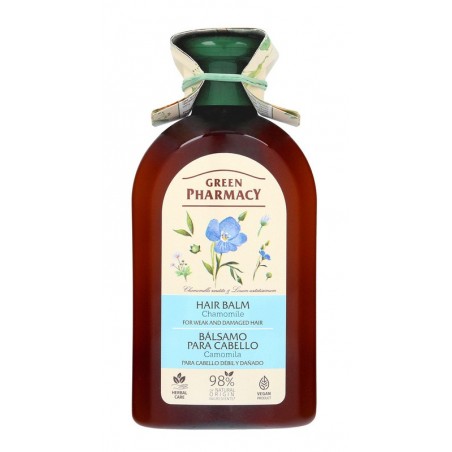 GREEN PHARMACY Balsam do włosów osłabionych i uszkodzonych, rumianek, 300ml