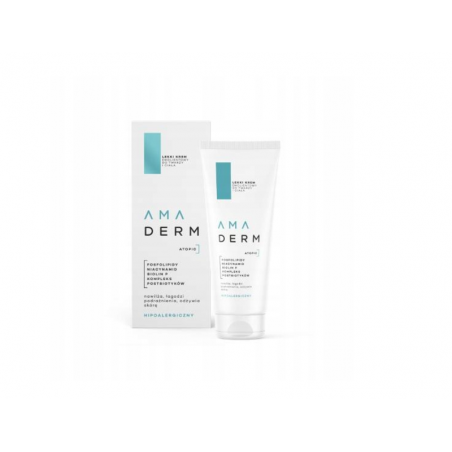 AMADERM ATOPIC Lekki Krem emolientowy do twarzy i ciała, 200ml