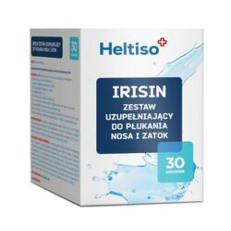 Heltiso Irisin, zestaw uzupełniający do płukania nosa i zatok, 30 saszetek 
