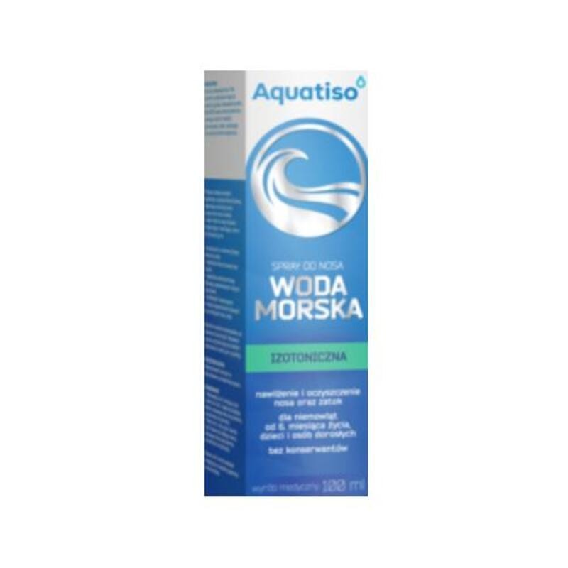 AQUATISO Woda morska izotoniczna spray do nosa, 100ml 