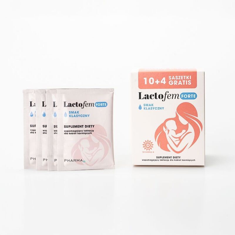 Lactofem FORTE | Smak klasyczny | 10+4 saszetki gratis 