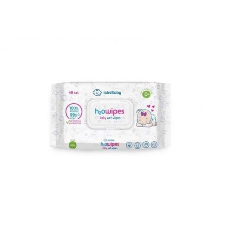 Lab4BABY h2owipes, BABY WET WIPES chusteczki, 48 sztuk