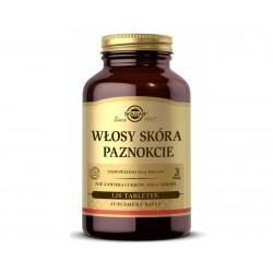 SOLGAR Włosy Skóra Paznokcie, 120 tabletek