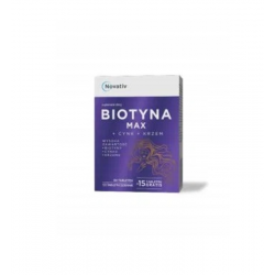 Novativ Biotyna Max + Cynk + Krzem , 75tabletek