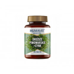 Humavit Drożdże Piwowarskie + Cynk, 250 tabletek