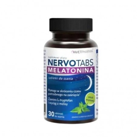  Nervotabs Melatonina, 30 tabletek do ssania 