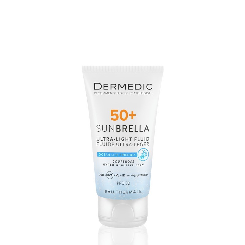 DERMEDIC SUNBRELLA, KREM DO SKÓRY NACZYNKOWEJ I NADREAKTYWNJE, 40 ml 