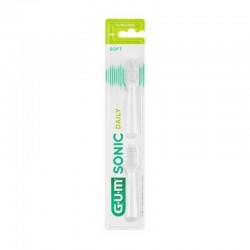 Sunstar GUM Wymienna końcówka Sonic Daily białe, 2 sztuki