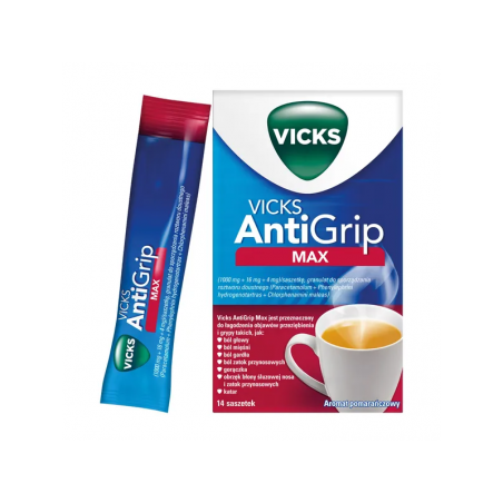 Vicks AntiGrip Max, 14 saszetek 