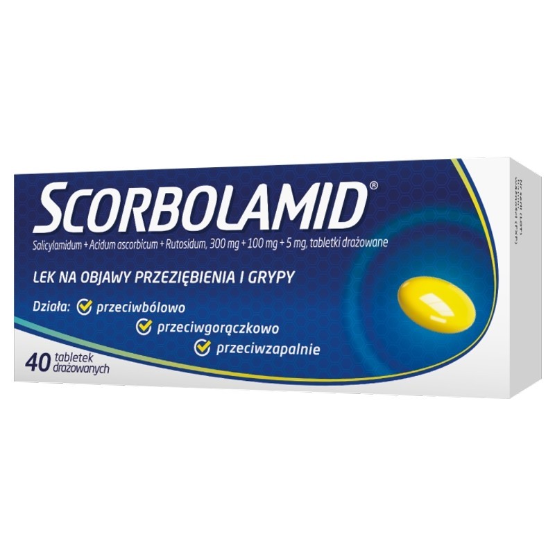 Scorbolamid 300 mg + 5 mg + 100 mg, 40 tabletek 