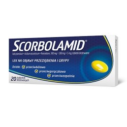 Scorbolamid 300 mg + 5 mg + 100 mg, 20 tabletek
