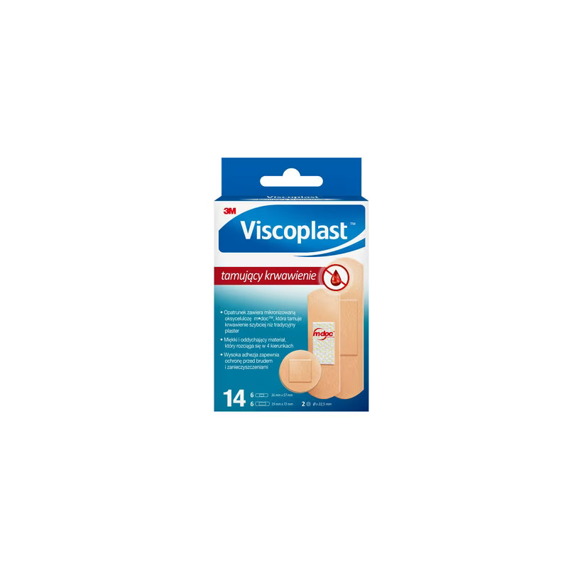 Plaster VISCOPLAST tamuj.krwawienie, 14 szt. 