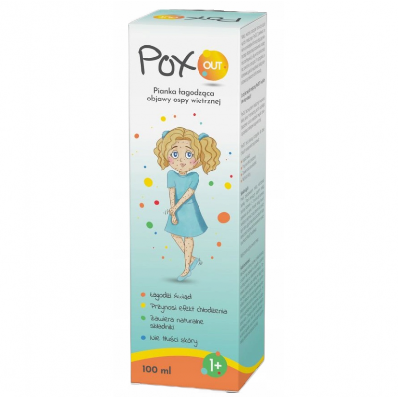 PoxOUT, pianka łagodząca objawy ospy wietrznej, 100 ml 