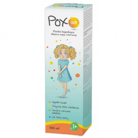 PoxOUT, pianka łagodząca objawy ospy wietrznej, 100 ml