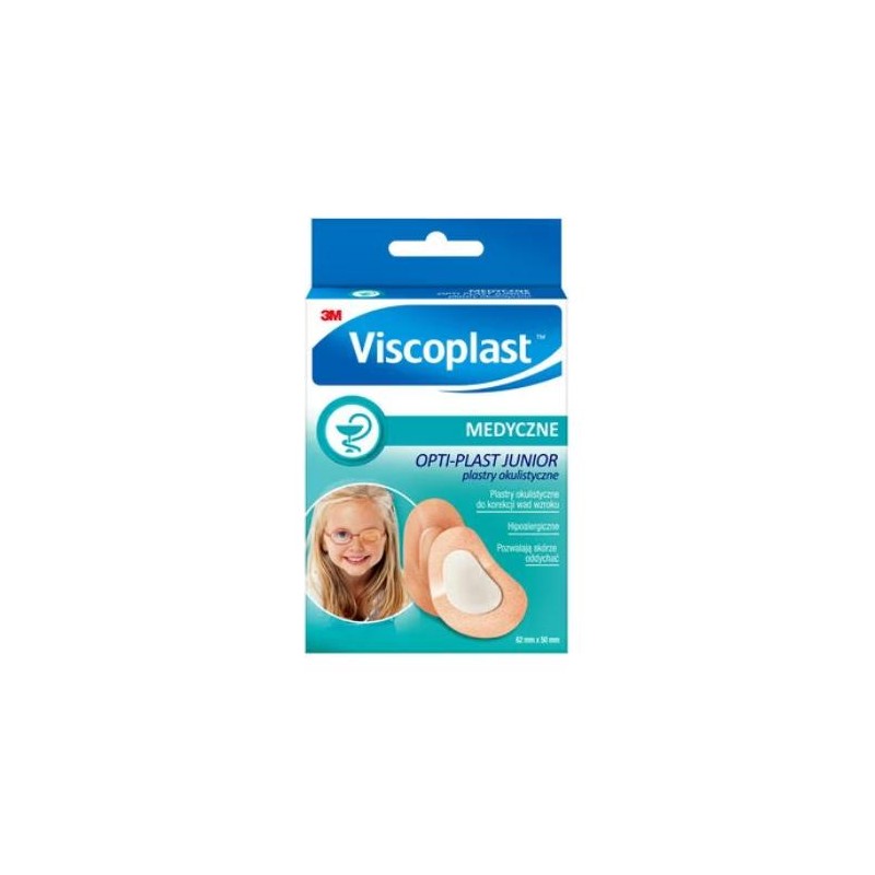 Plaster OPTI-PLAST JUNIOR okulistyczne rozm.62x50mm, 10 szt. 