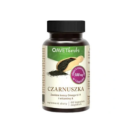  Avet Herbs Czarnuszka, 60 kapsułek 