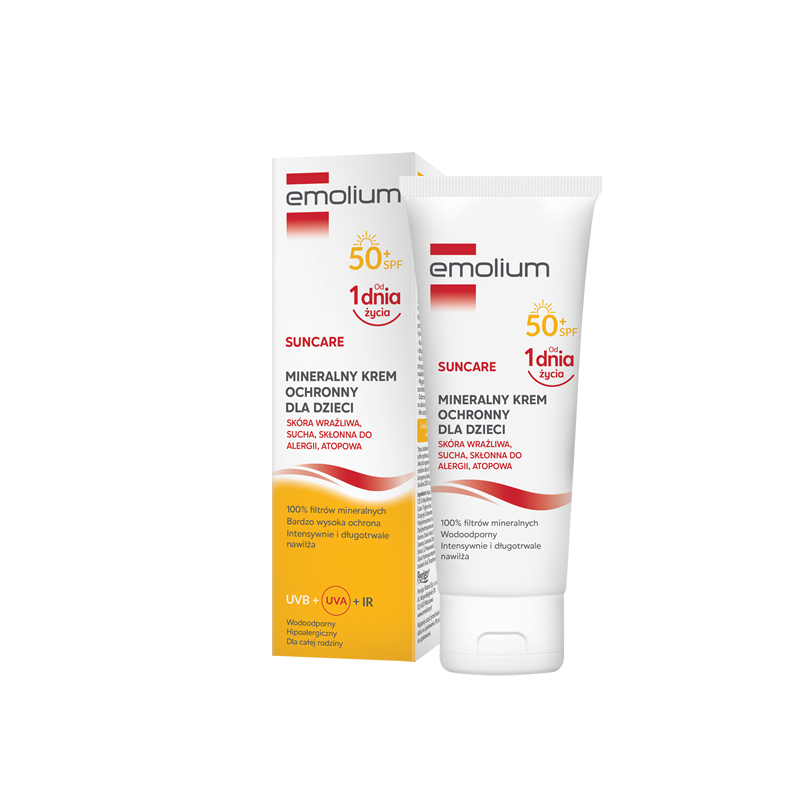 Emolium Suncare Krem ochronny SPF50, 50 ml 