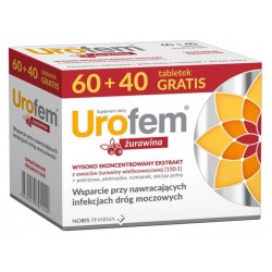 Urofem Żurawina, 60 tabletek