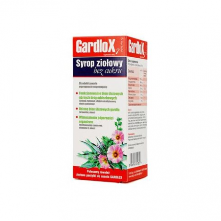  Gardlox 7 syrop ziołowy bez cukru, 120 ml 
